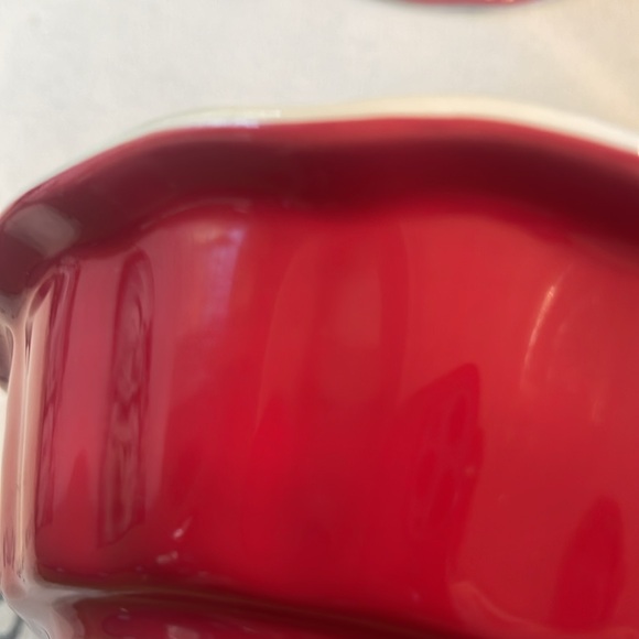 POT PIE STONEWARE Personal Size/Red/fluted edges/deep dish/microwave, oven - Picture 8 of 9